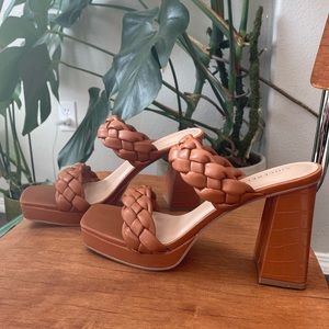 Sincerely Jules Braided Chunky Block Heel